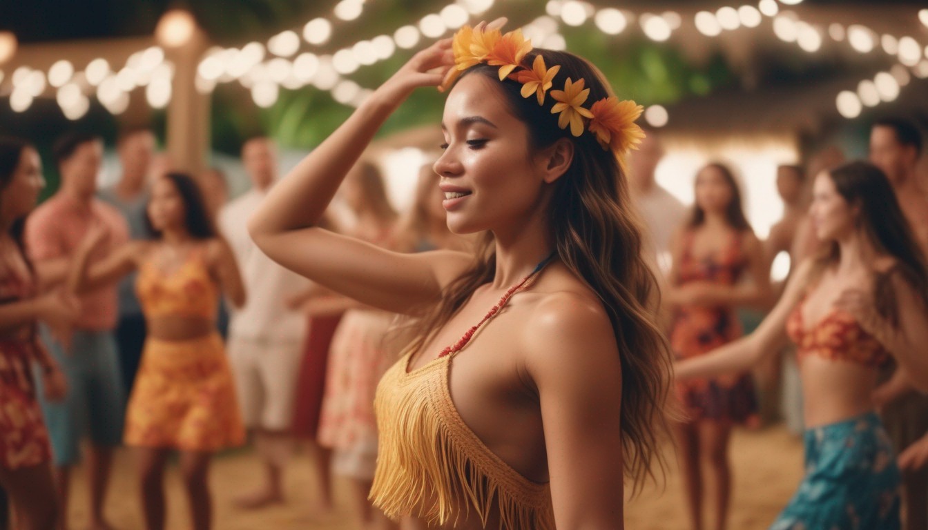 Free Hula Show by Torchlight