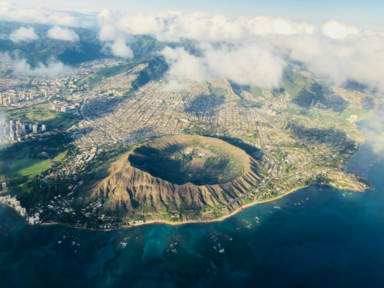 Diamond Head Crater in Hawaii