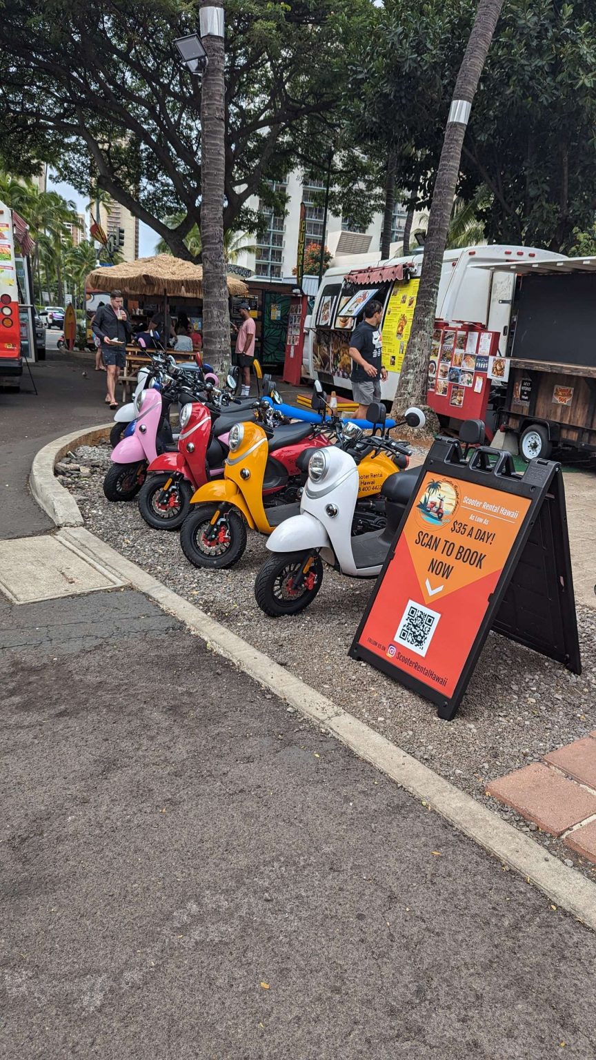 Waikiki Central Scooter Rental Hawaii